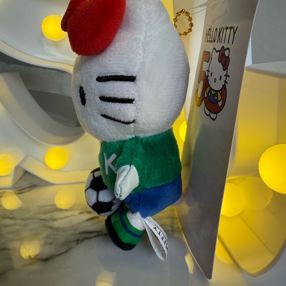 Sanrio Hello Kitty  Soccer Football Key Chain Bag Charm World Cup 2026 - Picture 5 of 5